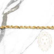 Anklet - 10K Yellow Gold Twisted 4.5mm - ANG047