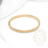 Bangle - 10K Yellow Gold Greek Key 5mm - BRG527