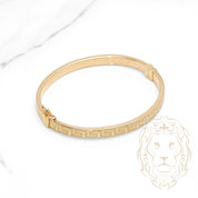 Bangle - 10K Yellow Gold Greek Key 5mm - BRG527
