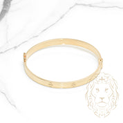 Bangle - Love style 10K yellow gold 5.8mm - BRG528