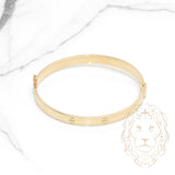 Bangle - Love style 10K yellow gold 5.8mm - BRG528