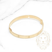 Bangle - Love style 10K yellow gold 5.8mm - BRG528