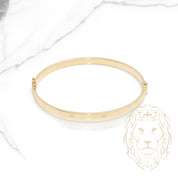 Bracelet jonc - Or 10K jaune style amour 4mm - BRG529