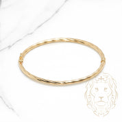 Bangle - 10K Yellow Gold twist 3mm - BRG532