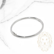 Bangle - White 10K Gold 3mm - BRG534