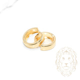 Hoops - Or 10K jaune poli 5mm X 11mm - BOG682