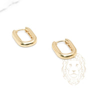 Hoops - 10K Gold Inflated Polished Paperclip 3mm X 13mm - BOG683