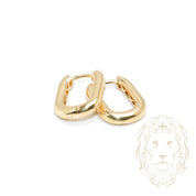 Hoops - 10K Gold Inflated Polished Paperclip 3mm X 13mm - BOG683