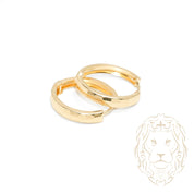 Hoops - 10K Gold Yellow Cut Diamond 3mm X 16mm - BOG686