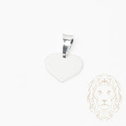 Pendant - Engravable silver heart - PES242