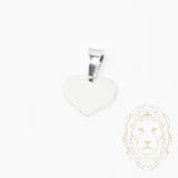 Pendentif - Argent coeur gravable - PES242