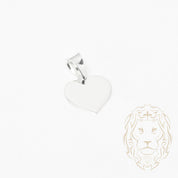 Pendant - Engravable silver heart - PES242