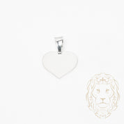 Pendant - Engravable silver heart - PES243