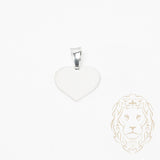 Pendentif - Argent coeur gravable - PES243