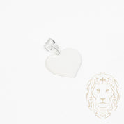 Pendant - Engravable silver heart - PES243