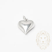 Pendentif - Argent coeur gonflé - PES244