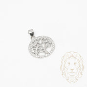 Pendant - Silver tree of life paved with cz - PES245