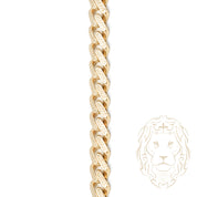 Chaîne - Or 10K jaune cuban link coupe diamant 11mm - CHG614