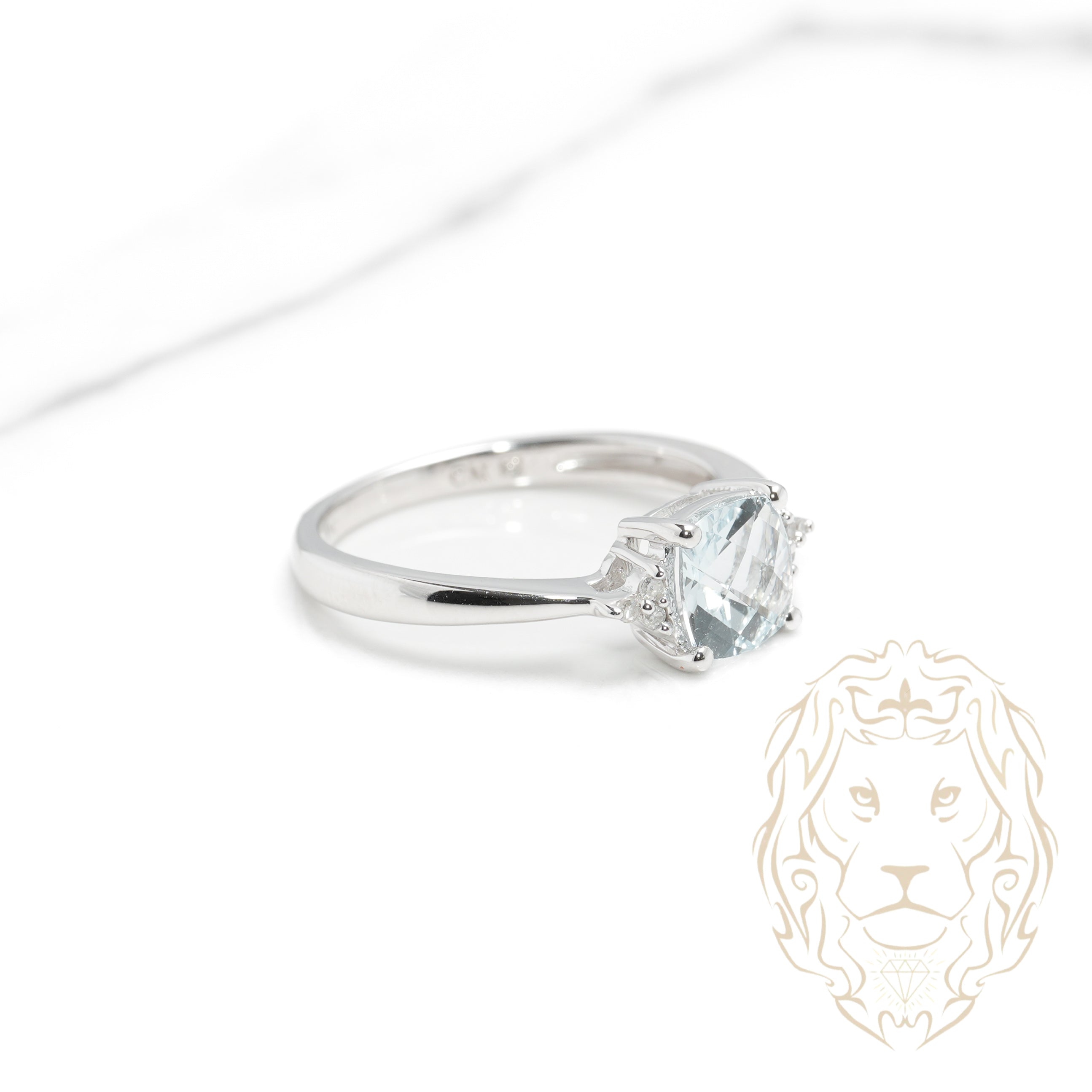Bague aigue-marine naturelle, bague de mariage aigue-marine taille coussin 8 x 10 mm, bague halo, bague de fiançailles en or blanc 14 carats, bague de promesse pierre bleue - Canada Bague aigue-marine naturelle, bague de mariage aigue-marine taille coussin 8 x 10 mm, bague halo, bague de fiançailles en or blanc 14 carats, bague de promesse pierre bleue - Canada