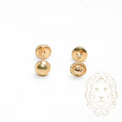 Screw studs - 10K gold polished dome 5mm - BOG730