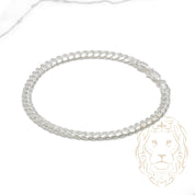 Bracelet - Silver cuban link 4mm - BRS348