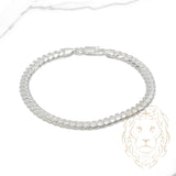 Bracelet - Argent cuban link 4.8mm - BRS349