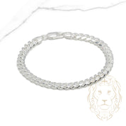Bracelet - Silver cuban link 6.7mm - BRS351