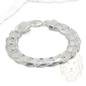 Bracelet - Argent  curb 15.5mm - BRS354