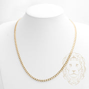Chain - 10K yellow gold curb chain 4mm - CHG620