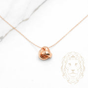 Collier - Or 14K rose pendentif nœud - CHG624
