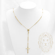 Rosary - 10K yellow gold brilliant cut beads 3.75mm - CHG630