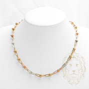 Collier - Or 10K tricolore jaune, blanc & rose Tiff hardwear 7mm - CHG642