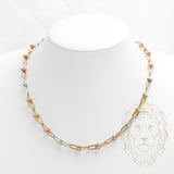 Collier - Or 10K tricolore jaune, blanc & rose Tiff hardwear 7mm - CHG642