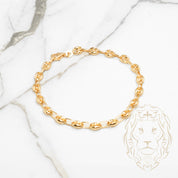 Bracelet - 10K Gold Inflated Anchor 4.7mm - BRG555