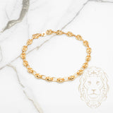 Bracelet - Or 10K jaune ancre gonflé 4.7mm - BRG555