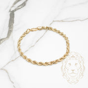 Bracelet - Or 10K jaune torsade 4.5mm - BRG721