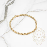 Bracelet - Or 10K jaune torsade 4.5mm - BRG721