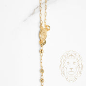 Rosary - 10K yellow gold brilliant cut beads 2.3mm - CHG628