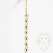 Rosary - 10K yellow gold brilliant cut beads 2.9mm - CHG629