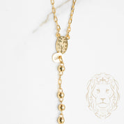 Rosary - 10K yellow gold brilliant cut beads 2.9mm - CHG629