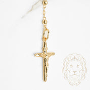 Rosary - 10K yellow gold brilliant cut beads 2.9mm - CHG629