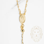 Rosary - 10K yellow gold brilliant cut beads 3.75mm - CHG630