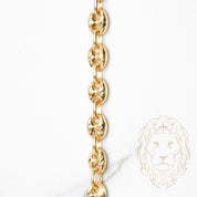 Chaîne - Or 10K jaune ancre gonflé coupe diamant 6.4mm - CHG640