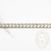 Bracelet - Gold 10K white cuban link 6mm - BRG542