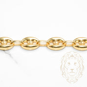 Bracelet - Or 10K jaune ancre gonflé 9.5mm - BRG556