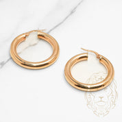 Hoops - Polished Yellow 10K Gold 4mm X 20mm - BOG791