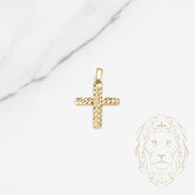 Pendant - 10K Yellow Gold diamond cross - PEG630