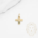 Pendentif - Or 10K jaune croix avec pierre cz - PEG633