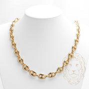 Chaîne - Or 10K jaune ancre gonflé solide 12.5mm - CHG646