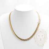 Chaîne - Or 14K jaune monaco & box lock pavé de cz 9mm - CHG651